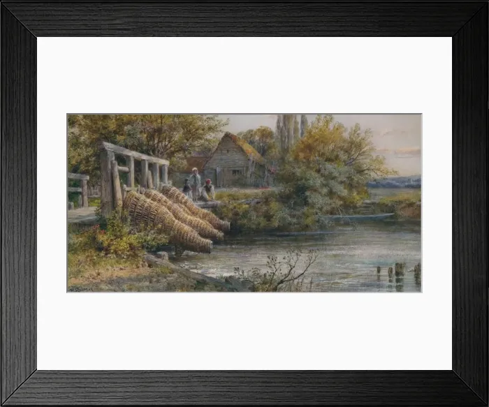 Framed Print : The Weir, c1875. Artist: William Stephen Coleman Framed Print : The Weir, c1875. Artist: William Stephen Coleman