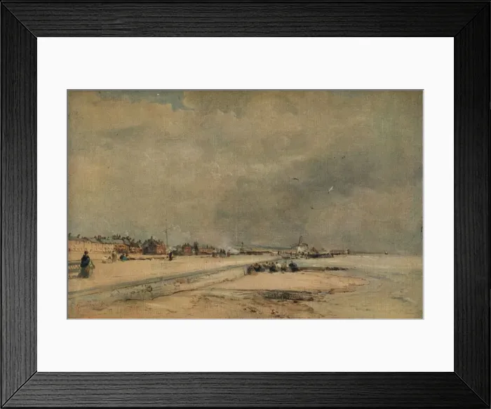 Framed Print : Littlehampton, Winter, c1868. Artist: James Webb Framed Print : Littlehampton, Winter, c1868. Artist: James Webb