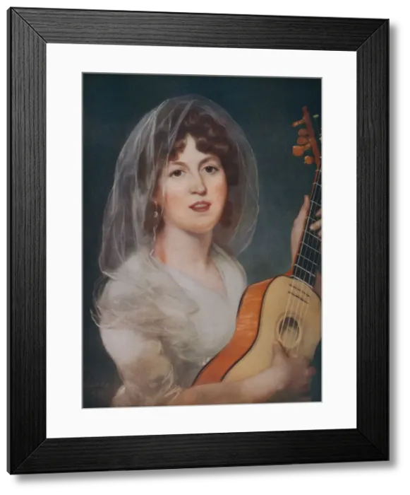 Framed Print : Elizabeth Bannister, 1799. Artist: John Russell Framed Print : Elizabeth Bannister, 1799. Artist: John Russell