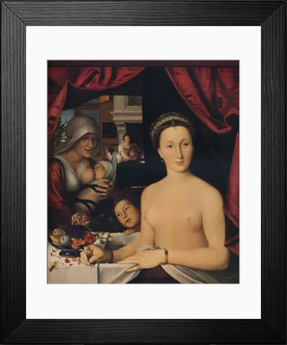 Framed Print : Diane de Poitiers, 1571. Artist: Francois Clouet Framed Print : Diane de Poitiers, 1571. Artist: Francois Clouet