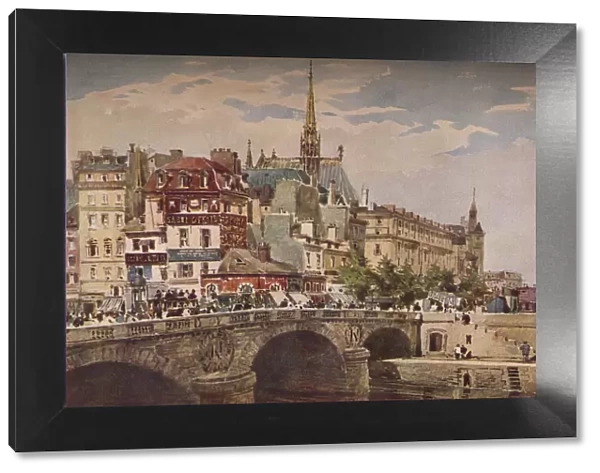 Paris from the Pont St Michel, c1846. Artist: Charles Claude Pyne