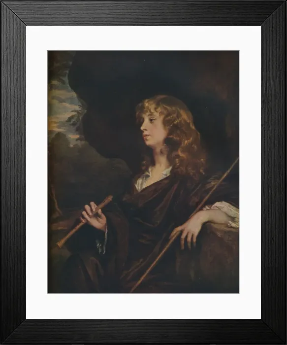 Framed Print : Abraham Cowley, c1658. Artist: Peter Lely