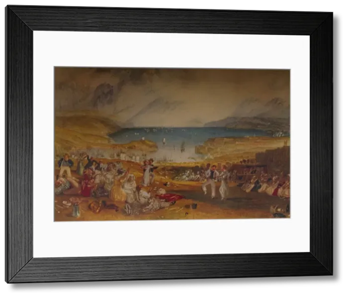 Framed Print : Plymouth, Devonshire, c1830. Artist: JMW Turner Framed Print : Plymouth, Devonshire, c1830. Artist: JMW Turner
