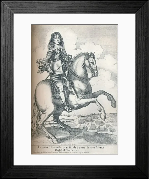 Framed Print : James Stuart, Duke of York, 1640