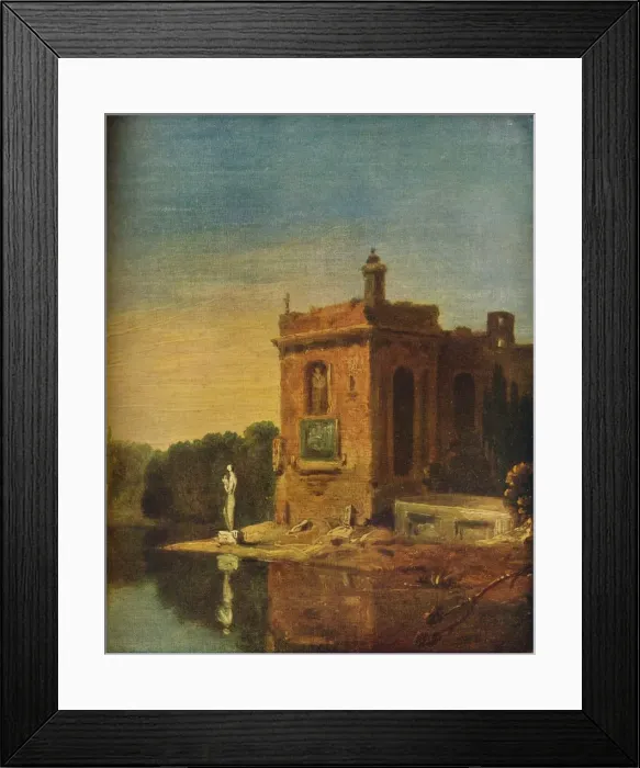 Framed Print : Italian Scene, c1744. Artist: Richard Wilson Framed Print : Italian Scene, c1744. Artist: Richard Wilson