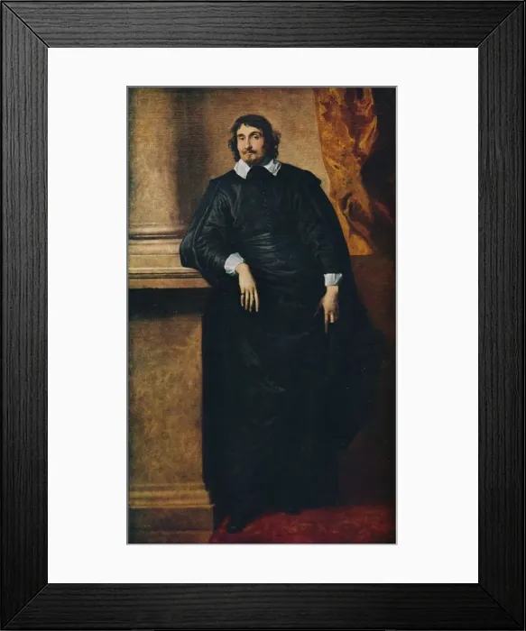 Framed Print : Portrait of the Abbe Scaglia, 1634. Artist: Anthony van Dyck Framed Print : Portrait of the Abbe Scaglia, 1634. Artist: Anthony van Dyck