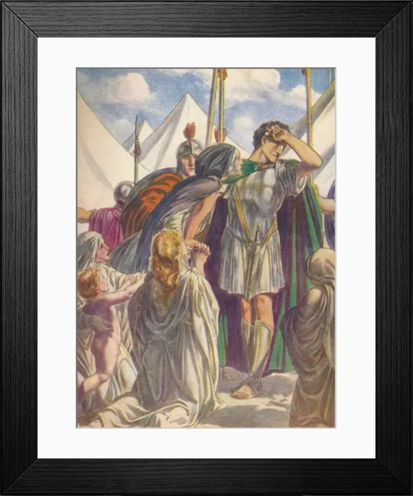 Framed Print : O my mother, thou hast saved Rome, but thou hast lost thy son, c1912 (1912). Artist: Ernest Dudley Heath Framed Print : O my mother, thou hast saved Rome, but thou hast lost thy son, c1912 (1912). Artist: Ernest Dudley Heath