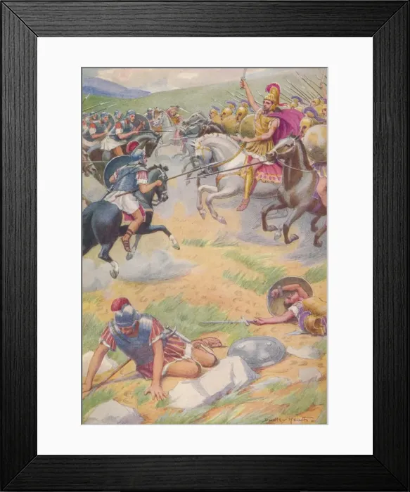 Framed Print : The armour of Pyrrhus was richer and more beautiful than that of his soldiers, c1912 (1912). Artist: Ernest Dudley Heath Framed Print : The armour of Pyrrhus was richer and more beautiful than that of his soldiers, c1912 (1912). Artist: Ernest Dudley Heath