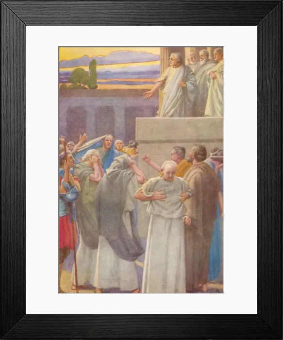 Framed Print : We are beaten, o Romans, in a great battle, our army is destroyed, c1912 (1912) Framed Print : We are beaten, o Romans, in a great battle, our army is destroyed, c1912 (1912)