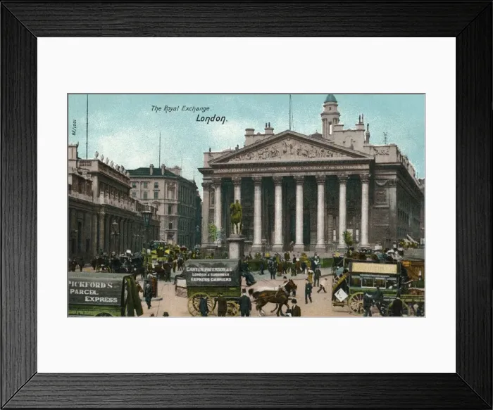 Framed Print : The Royal Exchange, London, c1910 Framed Print : The Royal Exchange, London, c1910