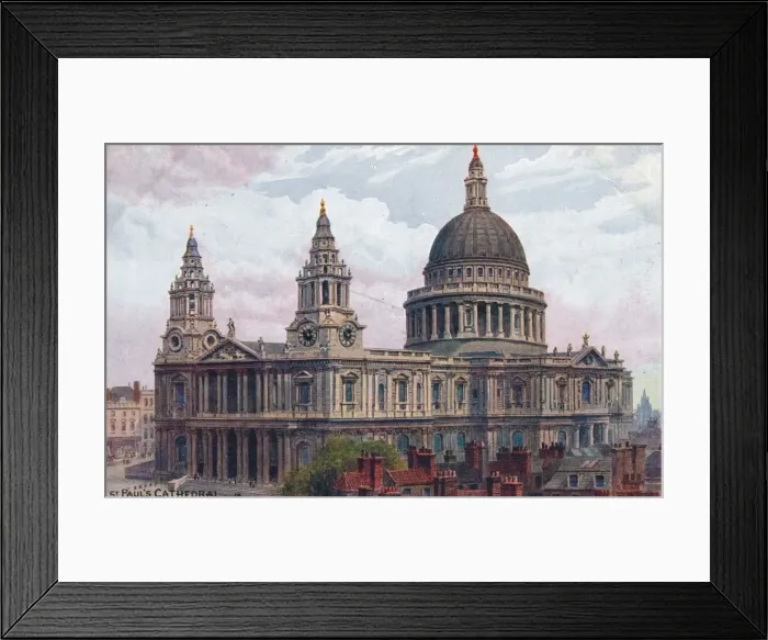 Framed Print : St. Pauls Cathedral, c1910 Framed Print : St. Pauls Cathedral, c1910