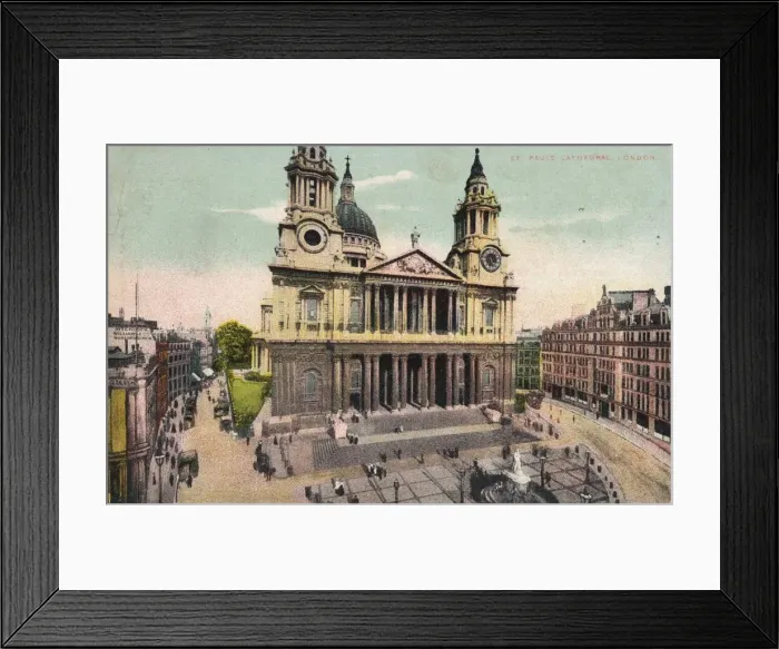 Framed Print : St. Pauls Cathedral, London, c1905 Framed Print : St. Pauls Cathedral, London, c1905