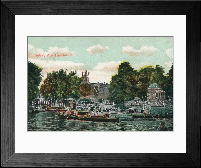 Framed Print : Garricks Villa, Hampton, c1910 Framed Print : Garricks Villa, Hampton, c1910
