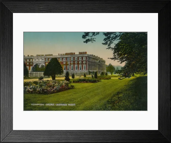 Framed Print : Hampton Court, Looking West, c1910 Framed Print : Hampton Court, Looking West, c1910
