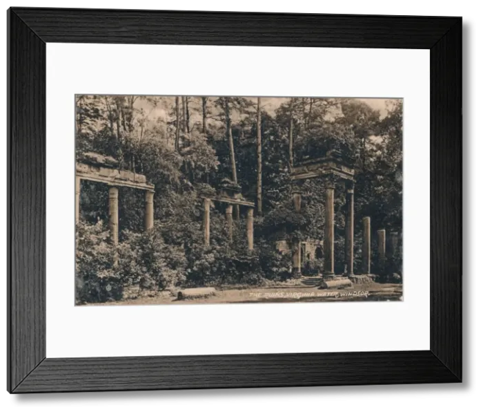Framed Print : The Ruins, Virginia Water, Windsor, c1917 Framed Print : The Ruins, Virginia Water, Windsor, c1917