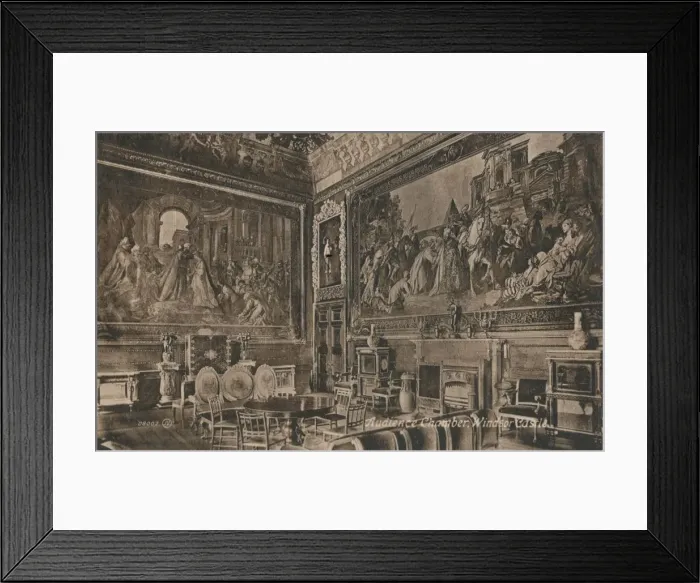 Framed Print : Audience Chamber, Windsor Castle, c1917 Framed Print : Audience Chamber, Windsor Castle, c1917