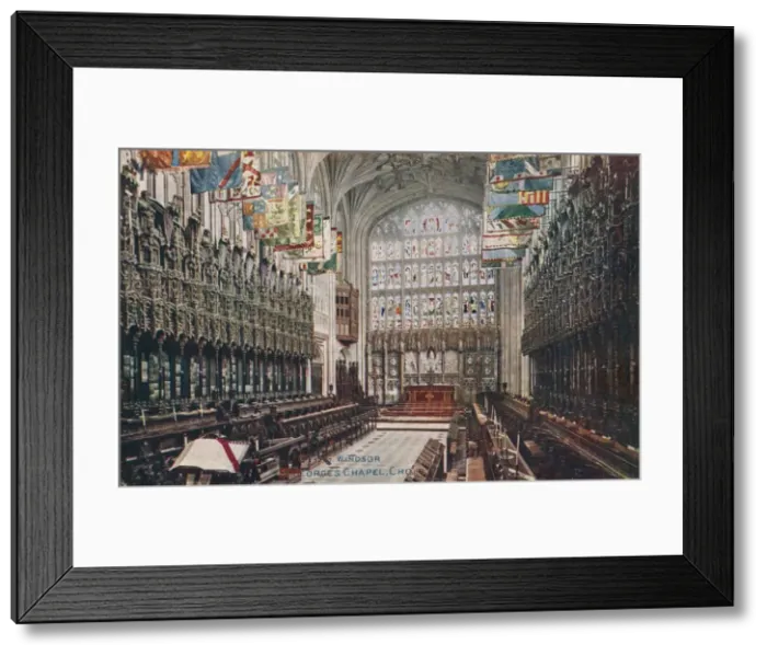 Framed Print : Windsor, St. Georges Chapel, Choir c1916 Framed Print : Windsor, St. Georges Chapel, Choir c1916