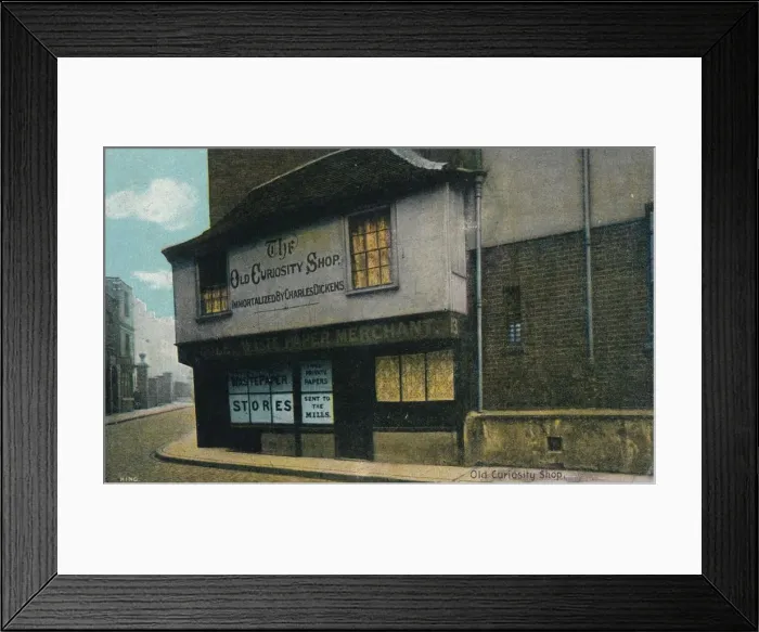 Framed Print : Old Curiosity Shop, c1910 Framed Print : Old Curiosity Shop, c1910