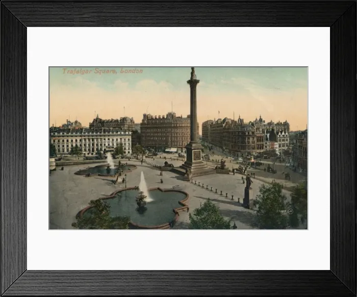 Framed Print : Trafalgar Square, London, c1900
