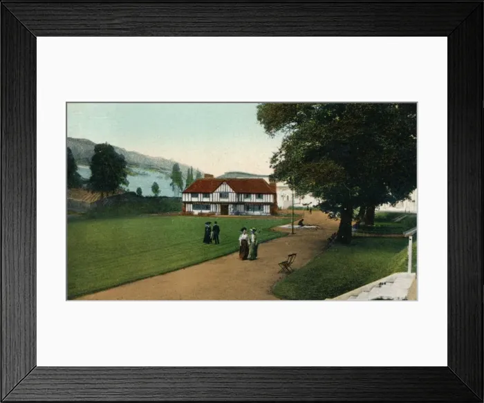 Framed Print : Old English Garden, Imperial International Exhibition, London, 1909 Framed Print : Old English Garden, Imperial International Exhibition, London, 1909
