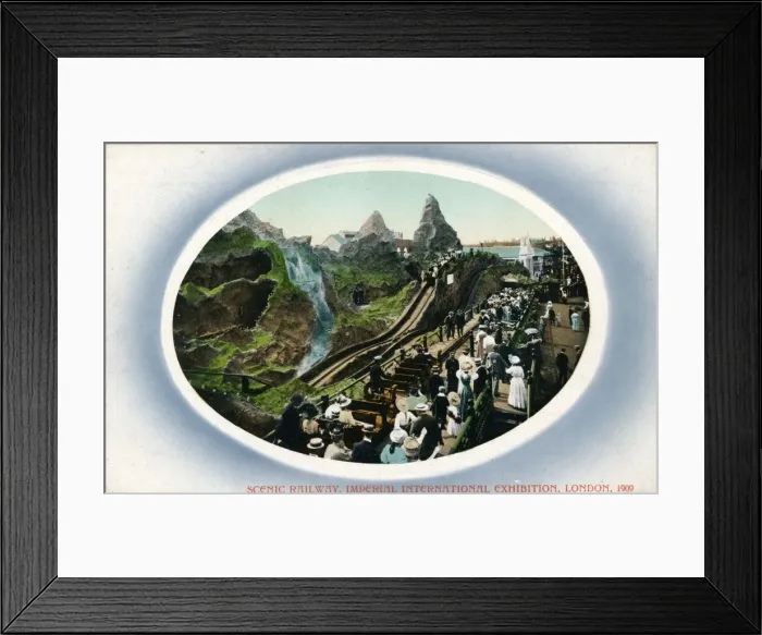 Framed Print : Scenic Railway, Imperial International Exhibition, London, 1909 Framed Print : Scenic Railway, Imperial International Exhibition, London, 1909