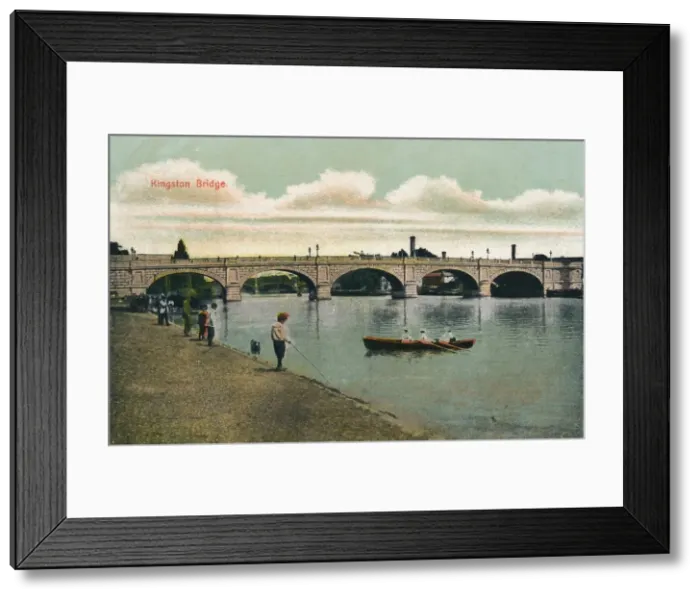 Framed Print : Kingston Bridge, 1908 Framed Print : Kingston Bridge, 1908