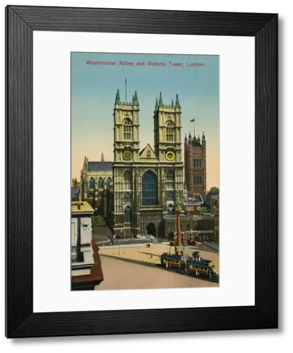 Framed Print : Westminster Abbey and Victoria Tower, London, c1930 Framed Print : Westminster Abbey and Victoria Tower, London, c1930