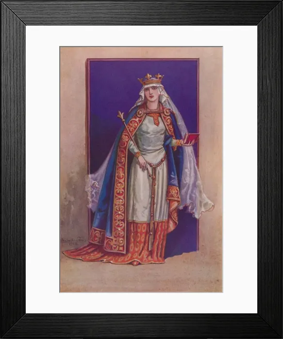Framed Print : Matilda of Flanders, c1925. Artist: Herbert Norris Framed Print : Matilda of Flanders, c1925. Artist: Herbert Norris