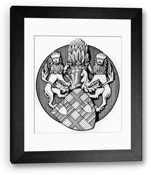 Framed Print : From the Seal of the Earl Edmund de Mortimer, 1400, c1926 Artist: Herbert Norris Framed Print : From the Seal of the Earl Edmund de Mortimer, 1400, c1926 Artist: Herbert Norris