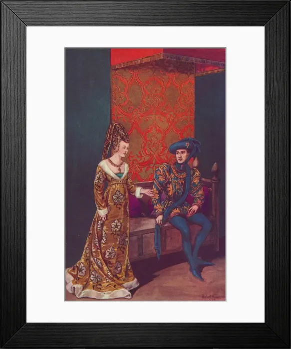 Framed Print : Philippe Le Bon, Duke of Burgundy and Isabelle of Portugal, 1440-1445, 1926. Artist: Herbert Norris Framed Print : Philippe Le Bon, Duke of Burgundy and Isabelle of Portugal, 1440-1445, 1926. Artist: Herbert Norris