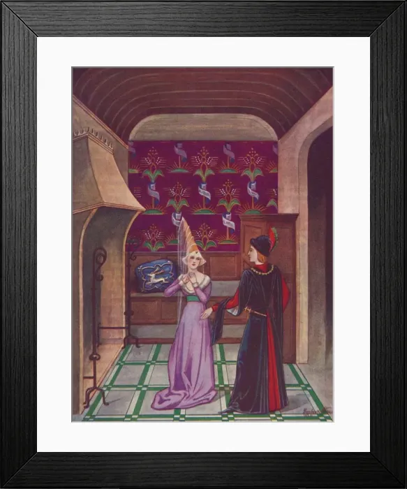 Framed Print : An Interior. Late Fifteenth Century, 1926. Artist: Herbert Norris Framed Print : An Interior. Late Fifteenth Century, 1926. Artist: Herbert Norris