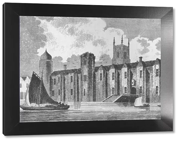 South front of Baynards Castle, London, in about 1640, 1790 (1904). Artist: Andrew Birrell