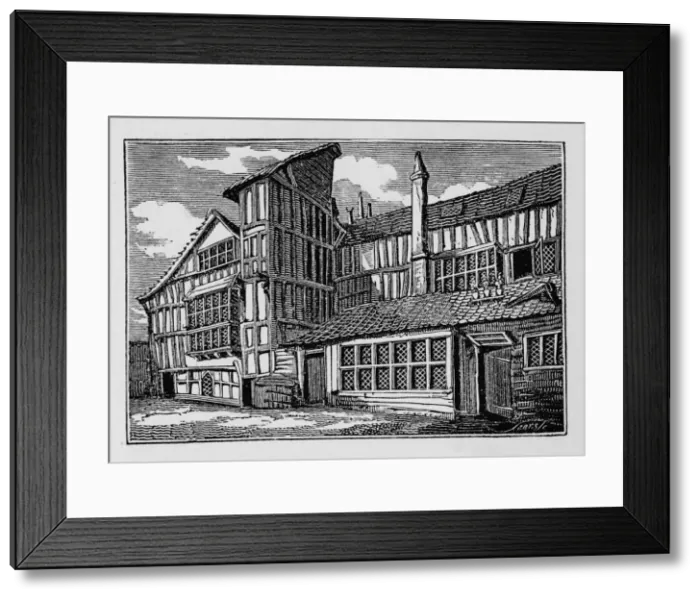 Framed Print : Whittingtons House in Swithins Passage, Moor Lane, City of London, 1823 (1906) Framed Print : Whittingtons House in Swithins Passage, Moor Lane, City of London, 1823 (1906)