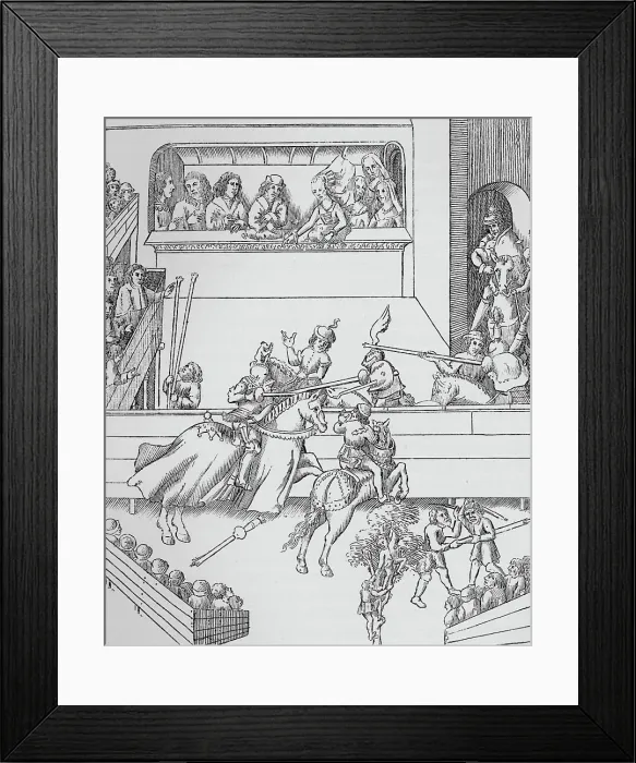 Framed Print : Tournament of the Earl of Warwick, 16th century (1906) Framed Print : Tournament of the Earl of Warwick, 16th century (1906)
