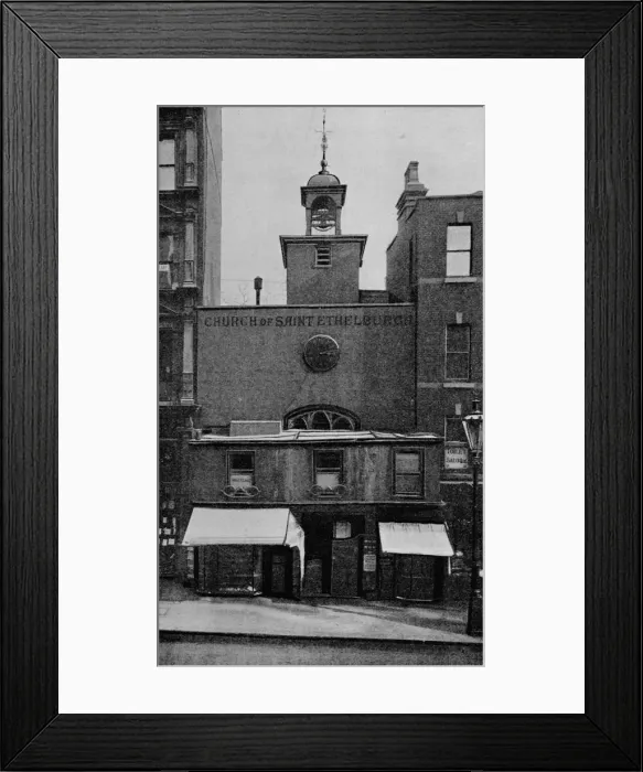 Framed Print : St Ethelburgas Church, Bishopsgate, City of London, c1905 (1906). Artist: Photochrom Co Ltd of London Framed Print : St Ethelburgas Church, Bishopsgate, City of London, c1905 (1906). Artist: Photochrom Co Ltd of London
