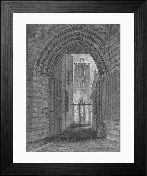 Framed Print : The gate of St Bartholomews Priory, West Smithfield, City of London, c1850 (1906) Framed Print : The gate of St Bartholomews Priory, West Smithfield, City of London, c1850 (1906)