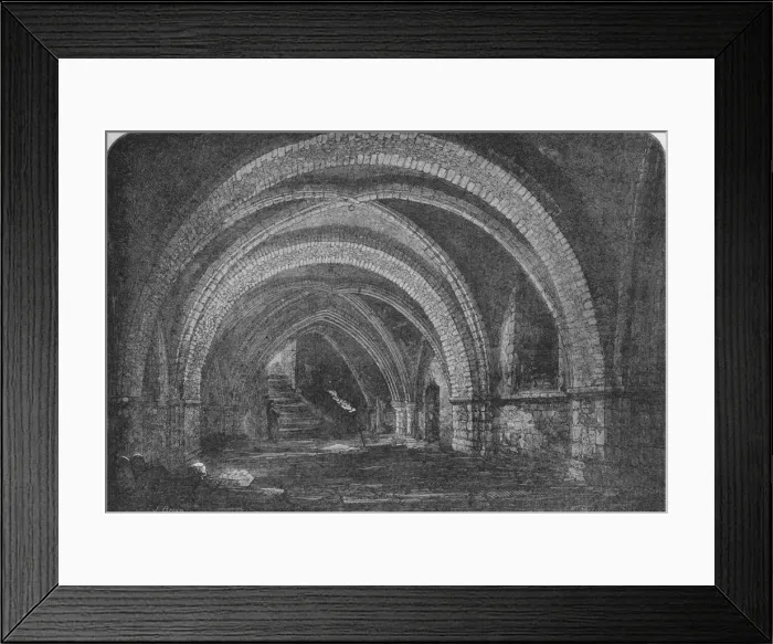 Framed Print : Crypt of St Johns Church, Clerkenwell, London 1878 (1906) Framed Print : Crypt of St Johns Church, Clerkenwell, London 1878 (1906)