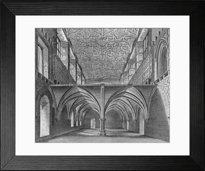Framed Print : The crypt of the Nunnery of St Helen, Bishopsgate, City of London, c1819 (1906). Artist: William Capon Framed Print : The crypt of the Nunnery of St Helen, Bishopsgate, City of London, c1819 (1906). Artist: William Capon