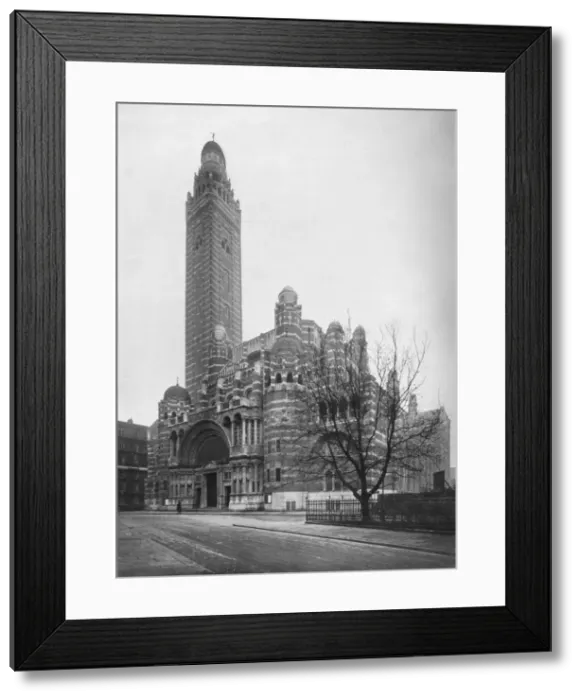 Framed Print : The Roman Catholic Cathedral at Westminster, London, 1911. Artist: Photochrom Co Ltd of London Framed Print : The Roman Catholic Cathedral at Westminster, London, 1911. Artist: Photochrom Co Ltd of London