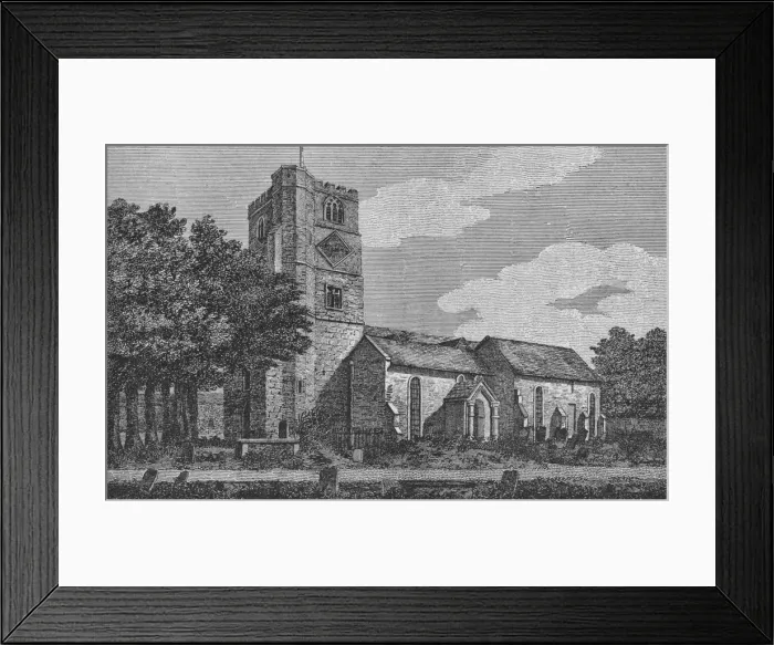 Framed Print : Fulham Church in 1812 (1911) Framed Print : Fulham Church in 1812 (1911)
