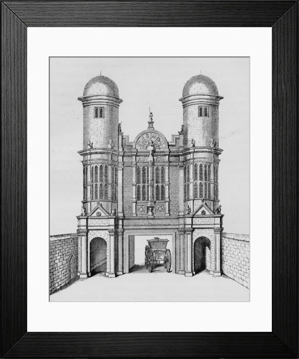 Framed Print : King Street Gate, Westminster, c1725 (1911). Artist: George Vertue Framed Print : King Street Gate, Westminster, c1725 (1911). Artist: George Vertue
