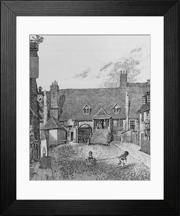 Framed Print : The Guard Room, Scotland Yard, Westminster, 1805 (1911). Artist: John Thomas Smith
