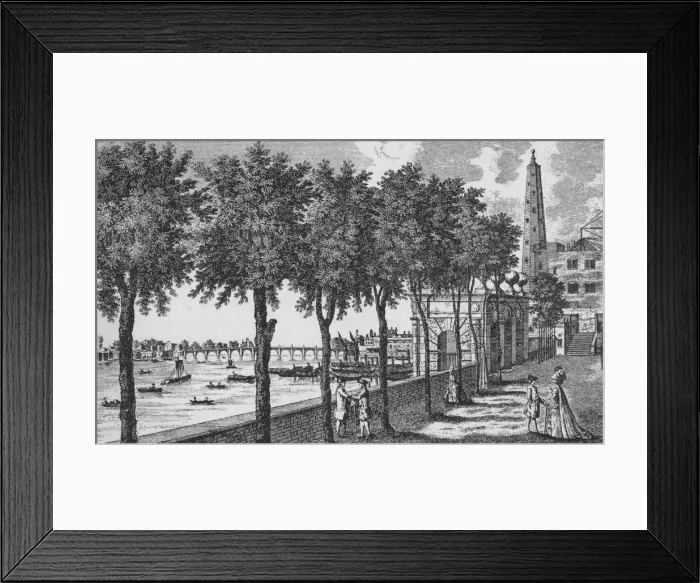 Framed Print : York Watergate, Westminster, 1784 (1911). Artist: Alexander Hogg Framed Print : York Watergate, Westminster, 1784 (1911). Artist: Alexander Hogg