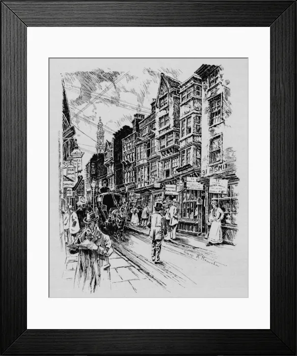 Framed Print : Holywell Street, Westminster, London, c1890 (1911) Framed Print : Holywell Street, Westminster, London, c1890 (1911)