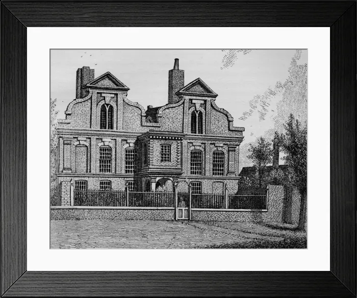Framed Print : The Old Manor House, Hackney, 1800 (1911). Artist: John Thomas Smith Framed Print : The Old Manor House, Hackney, 1800 (1911). Artist: John Thomas Smith