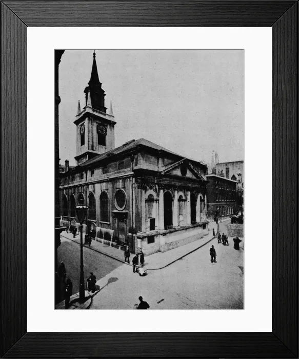 Framed Print : Church of St Lawrence, Jewry, City of London, c1910 (1911) Framed Print : Church of St Lawrence, Jewry, City of London, c1910 (1911)