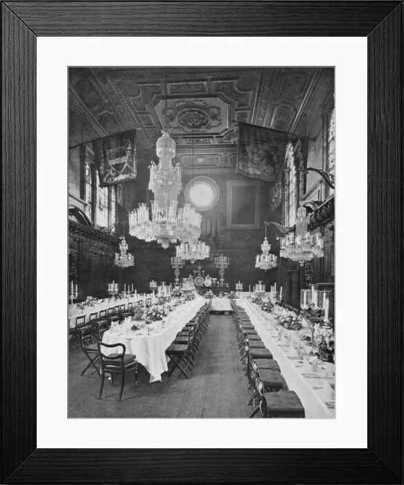 Framed Print : Interior of Mercers Hall, City of London, c1910 (1911). Artist: Sandell Ltd