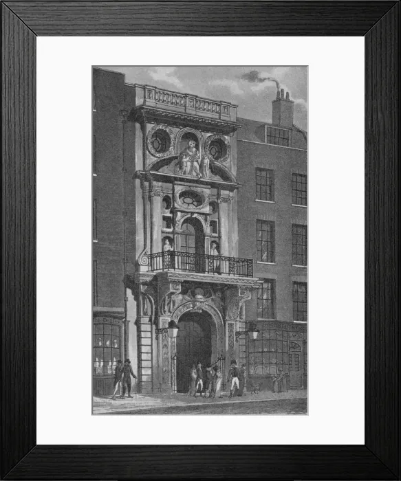 Framed Print : Mercers Hall, Cheapside, City of London, c1830 (1911). Artist: Sandell Ltd Framed Print : Mercers Hall, Cheapside, City of London, c1830 (1911). Artist: Sandell Ltd