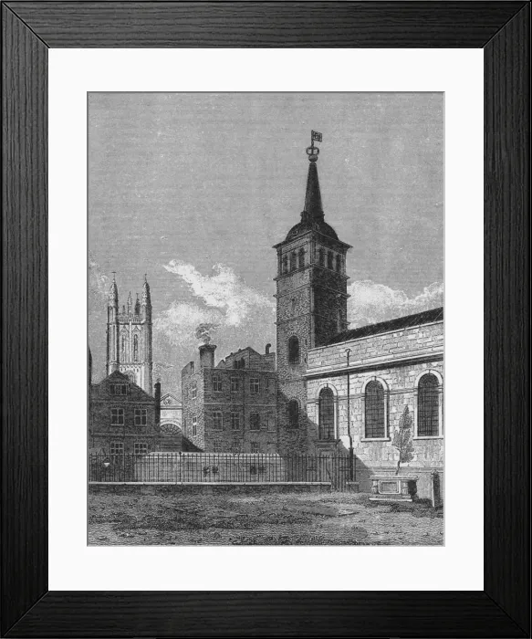 Framed Print : St Peters Church, Cornhill, City of London, 1811 (1911). Artist: George Sidney Shepherd Framed Print : St Peters Church, Cornhill, City of London, 1811 (1911). Artist: George Sidney Shepherd