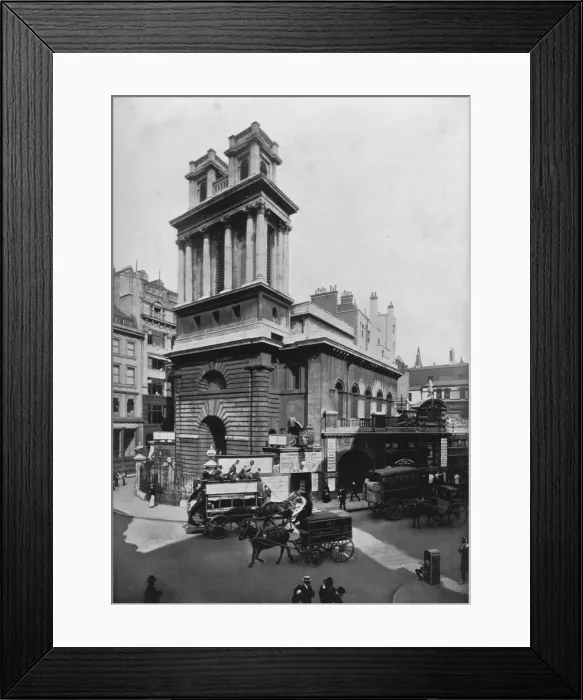 Framed Print : Church of St Mary Woolnoth, City of London, c1910 (1911). Artist: Pictorial Agency Framed Print : Church of St Mary Woolnoth, City of London, c1910 (1911). Artist: Pictorial Agency